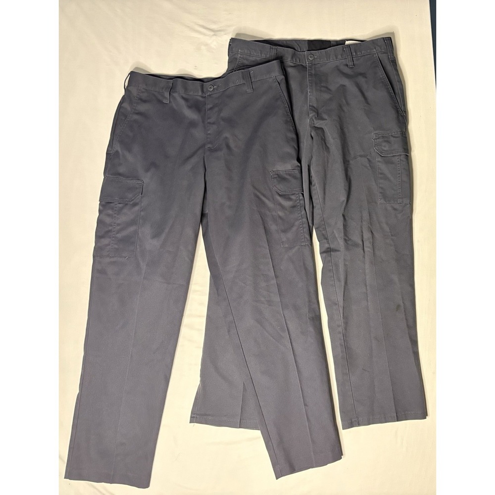 Cintas Comfort Flex Uniform Work Pants Men's Size 34x32 Dark Gray 270-33 Lot X2